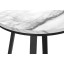 I-2178 Table d'appoint 22”H (marbre blanc / métal noir)