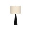 I-9726 Luminaire 27"H lampe de table (noir resine / beige)   