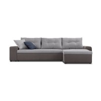 Oliver Reversible sofa bed (brown-lilac/beige)
