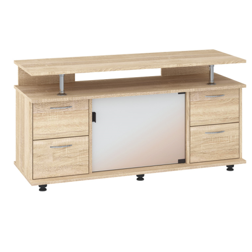 TV Stand MONTANA 47"L with 4 storage drawers (sonoma)