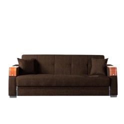 Nisa Sofa bed (brown/fabric)