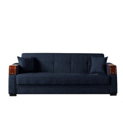 Nisa Sofa bed (dark blue/fabric)