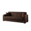 Nisa Sofa bed (brown/fabric)
