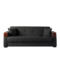 Nisa Sofa bed (dark grey/fabric)
