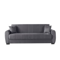 Pelin Sofa bed (grey/velour)