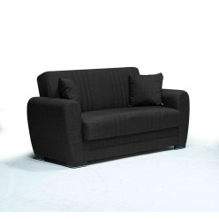 Pelin Love seat (black/fabric)