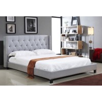 IF-5801 Bed 78" (Light Grey)