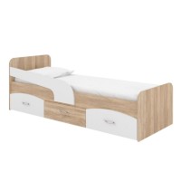 Bed 39" Milka (sonoma +  white)