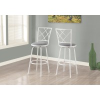 I-2377 Bar stool 2pcs (White)