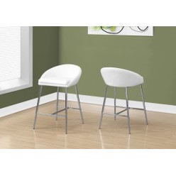 I-2296 Bar stool 2pcs (White)