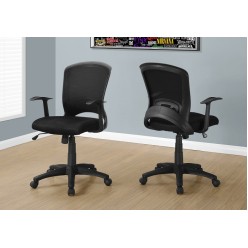 I-7265 Office Chair with mid-back (Black mesh/multi-position)