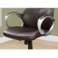 I-7289 Office chair Brown leather-look / High back executive