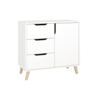 Dresser Retro K-3+1 with 3 drawers and 1 locker (white)