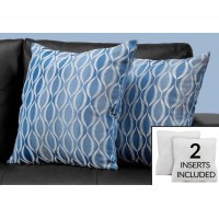 I-9349 set of 2 cushions (blue) 
