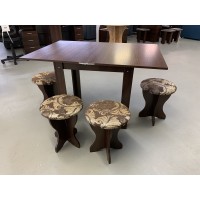Kitchen Set Folding table+stools 5 pcs
