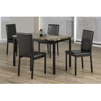 TS-3200 Dining Set 5pc (faux marble)