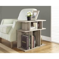 I-2476 Accent side table reclaimed-look 24”H (dark taupe)