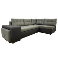 Adam-I Reversible sectional sofa-bed (grey/anthracite)