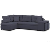Adam-I sectional sofa-bed (dark grey)