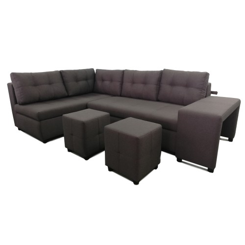Adam-I Reversible sectional sofa-bed (dark mocco)