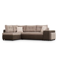 Adam-I Reversible sectional sofa-bed (cappucino/dark mocco)