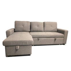 Emmy Sectional Reversible Sofa-Bed  (Grey)