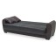Pelin Sofa set  3pcs  (leatterette/black+dark brown)