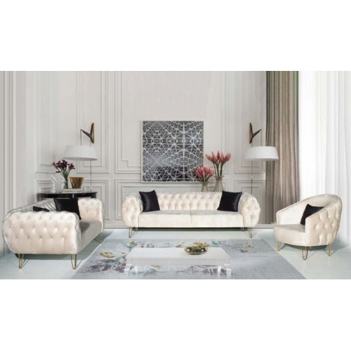 Vanilla Sofa Set 3mcx (Blanc) 