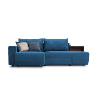 Richard canapé-lit d'angle (bleu foncé) 