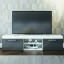 TV Stand "SILVER 2" 55"L (white/grey gloss)