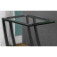 I-3089 Table d'appoint  (noir metal / verre glass)