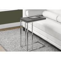 I-3253 Accent Table (light brown/metal chrome)