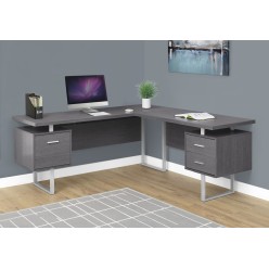 I-7306 Computer desk - 70"L (grey/left or right facing)