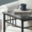 I-3063 Accent Table ( Grey Marble / Charcoal Metal )